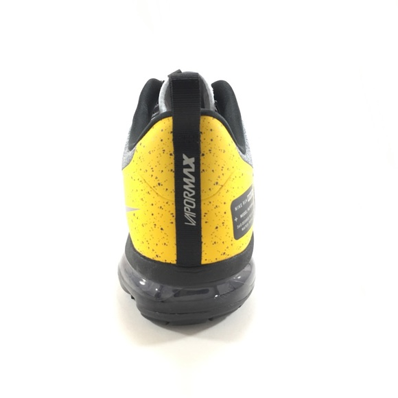 Nike Air Vapormax Run Utility Wolf Grey Blk Yellow - Picture 5 of 5